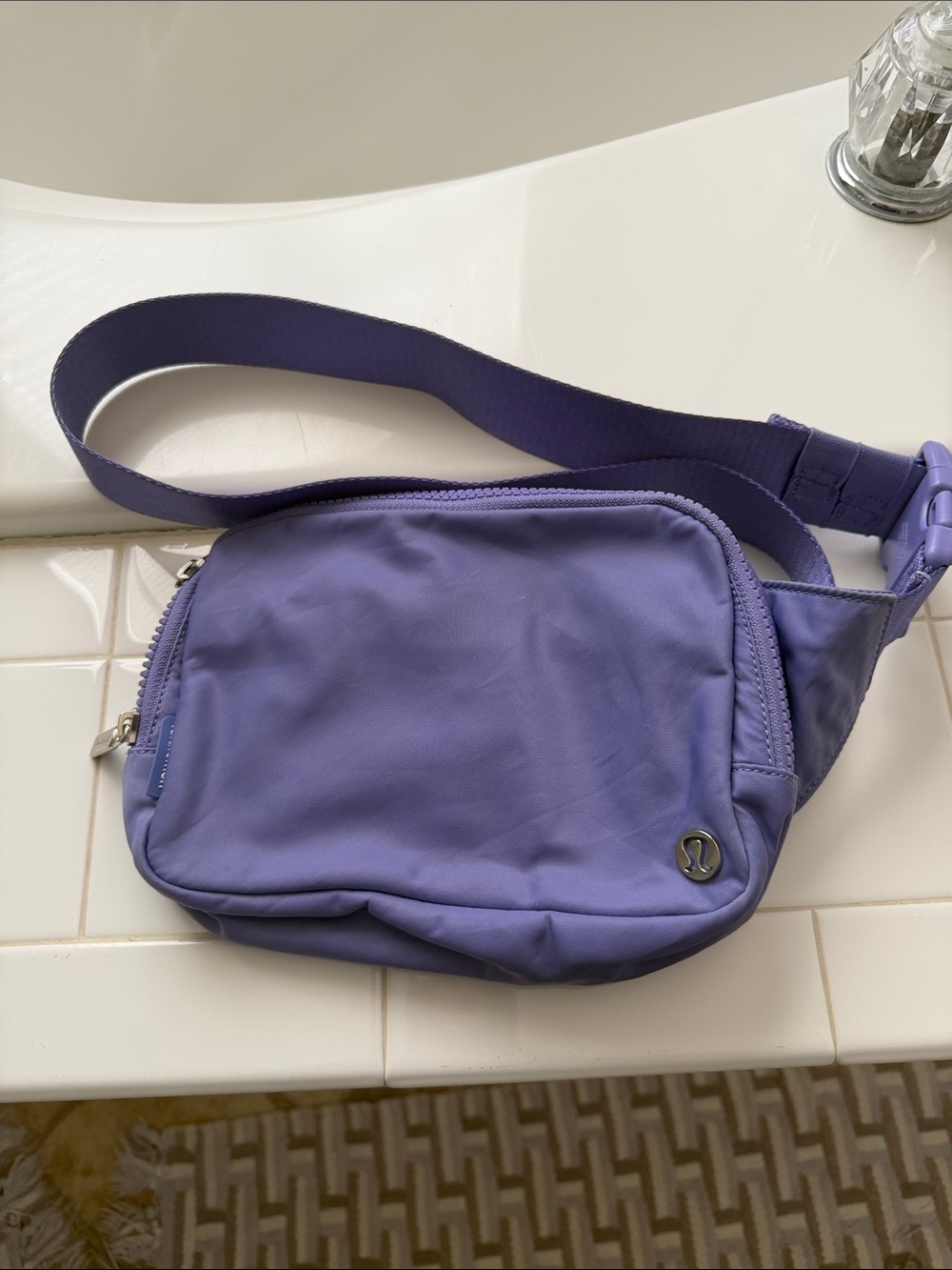 lululemon Lavender Crossbody Belt Bag 2L size